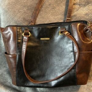 Stone & Co. Elegant Black and Brown Tote